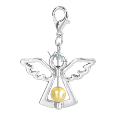 Guardian angel pendant with yellow pearl 29 x 37 mm Guardian angel pendant with yellow pearl 29 x 37 mm