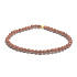 Goldstone gold elastic bracelet, ball 4 mm / 16 - 17 cm, ambition stone