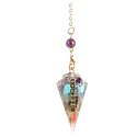 Orgonite amulet, pendulum energy generator 7 chakras 1 piece