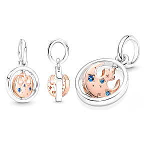 Charm Sterling silver 925 Marvel Star War Rebel Alliance with symbol, rotating bracelet pendant Charm Sterling silver 925 Marvel Star War Rebel Alliance with symbol, rotating bracelet pendant