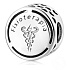 Charm Sterling silver 925 Physiotherapy, bead on bracelet employment