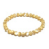 Tridacna Shell Beige Elastic Bracelet Natural Stone, 6 mm Bead / 16 - 17 cm Harmony