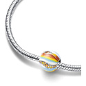 Charm Sterling Silver 925 Planet Jupiter, Space Bracelet Pendant