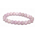 Kunzite bracelet elastic natural stone, ball 8 mm / 16 - 17 cm, stone of emotions
