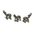 Elephant metal pendant 1,5 cm, 1 piece