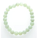 Serpentine bracelet elastic natural stone, bead 8 mm / 16-17 cm, healing stone