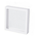 3D universal plastic frame with foil, white 5 x 5 cm