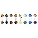 Gemstone Solar System Set 9 planets, energy of healing, health and happiness