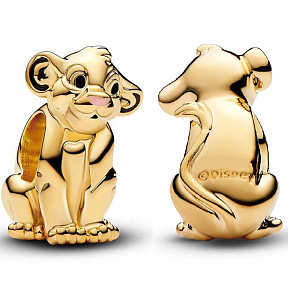 Charm Sterling silver 925 Disney Lion King Simba, bead on bracelet animal