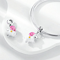 Sterling Silver 925 Luminous - Zodiac Sign Aries, Bracelet Pendant