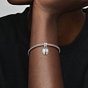 Sterling Silver 925 Friends - Dividable charm with heart 2in1, friendship bracelet pendant