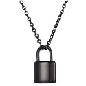 Commemorative urn pendant, Black waterproof lock, Stainless steel 12 x 19 cm