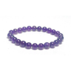 Amethyst bracelet elastic natural stone, ball 7 - 8 mm / 16 - 17 cm, stone of kings and bishops Amethyst bracelet elastic natural stone, ball 7 - 8 mm / 16 - 17 cm, stone of kings and bishops