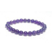 Amethyst bracelet elastic natural stone, ball 7 - 8 mm / 16 - 17 cm, stone of kings and bishops
