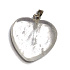 Crystal Heart Pendant natural stone 2 cm 1 piece, stone stones