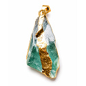 Fluorite – pendant made of natural stone approx. 2–3.5 cm | Talisman of harmony, focus, and inner peace