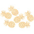 Pineapple wooden yellow 6 cm, 6 pieces