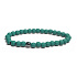 Hematite rubberized bracelet elastic natural stone, ball 6 mm / 16 - 17 cm, healthy blood stone