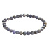 Tanzanite bracelet elastic natural stone, bead 5 - 5.7 mm / 16 - 17 cm
