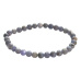 Tanzanite bracelet elastic natural stone, bead 5 - 5.7 mm / 16 - 17 cm