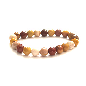 Mokait bracelet elastic natural stone, ball 8 mm / 16 - 17 cm, motivational stone Mokait bracelet elastic natural stone, ball 8 mm / 16 - 17 cm, motivational stone