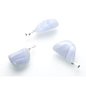 Chalcedony Trommel pendant natural stone, 2,2 - 3 cm, 1 piece, stone of love and joy