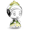 Charm Sterling silver 925 Princess Tiana and frog, bead on bracelet film