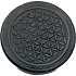 Shungit Engraved sticker sacred geometry on mobile phone EMFprotection, 5G protection, radiation protection 3 cm