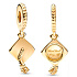 Charm Sterling Silver 925 Gold Plated Graduation - Graduation Cap - Hard work pays off, Graduate Pendant Bracelet