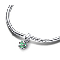 Charm Sterling silver 925 Quatrefoil, lucky bracelet pendant