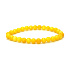 Aventurine yellow bracelet elastic natural stone, ball 6 mm / 16 - 17 cm, lucky stone