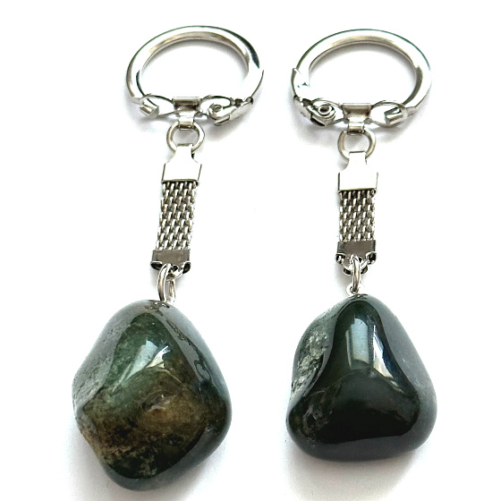 Chalcedony Trommel pendant natural stone, approx. 10 cm, stone of love and joy