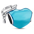 Charm Sterling silver 925 Graduation - blue graduation heart, graduate, graduation bracelet bead
