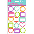 Colored labeling stickers 2 sheets 21 x 14 cm