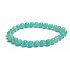Amazonite bracelet elastic natural stone, ball 6 mm / 16 - 17 cm, stone of hope