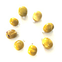Mokait yellow Trommel trailer natural stone, approx. 2 cm, AA quality, motivational stone