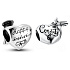 Sterling Silver 925 Graduation - Congratulations on Graduation, Graduate heart bead on bracelet
