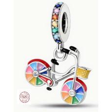 Charm Sterling silver 925 Color wheel, bracelet pendant, sport