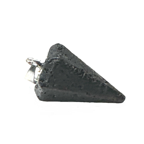 Lava pendulum natural stone for dowsing, divination 2,2 cm, born of the four elements