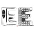 Sterling silver 925 Alphabet letter E, bead for bracelet