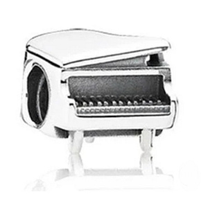 Charm Sterling silver 925 Piano, bead on bracelet, interests