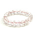 Azeztulite pink bracelet elastic natural stone 9 mm / 16-17 cm high frequency energy, stone of light and clarity
