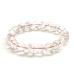 Azeztulite pink bracelet elastic natural stone 9 mm / 16-17 cm high frequency energy, stone of light and clarity
