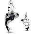 Orca Charm "Free as the Ocean" – a pendant of freedom, strength, and the ocean, for an ocean bracelet