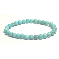 Tyrkenite matte bracelet elastic natural stone, ball 6 mm / 16 - 17 cm, stone of young people, looking for a life goal