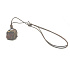 Tiger's Eye Rough Stone Necklace adjustable size, approx. 3 x 2.5 cm, sun and earth stone, brings good luck and wealth