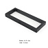 3D universal plastic frame with foil, black 9 x 23 cm