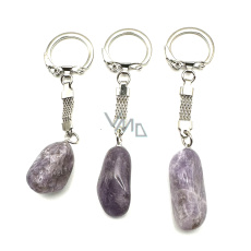 Amethyst Lavender Malawi keychain pendant natural stone approx. 10 cm 1 piece, , stone of kings and bishops Amethyst Lavender Malawi keychain pendant natural stone approx. 10 cm 1 piece, , stone of kings and bishops
