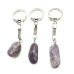 Amethyst Lavender Malawi keychain pendant natural stone approx. 10 cm 1 piece, , stone of kings and bishops