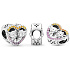 Charm Sterling silver 925 Disney Lion King - Simba and Nala, bead for bracelet